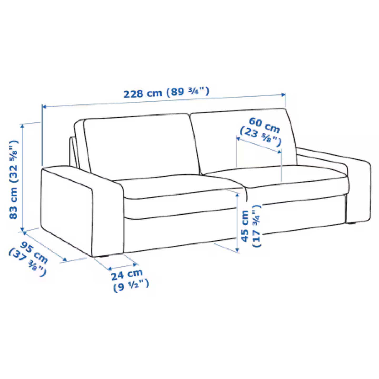 Ikea Kivik two seats sofa - photo 5