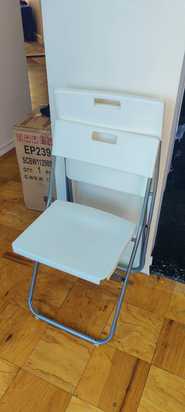 IKEA Folding chair, white (set of 2)