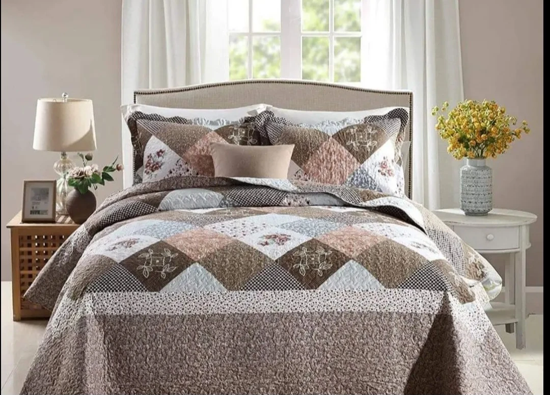 Yvooxny 3-Piece King Quilt Sets Bedspread Coverlet