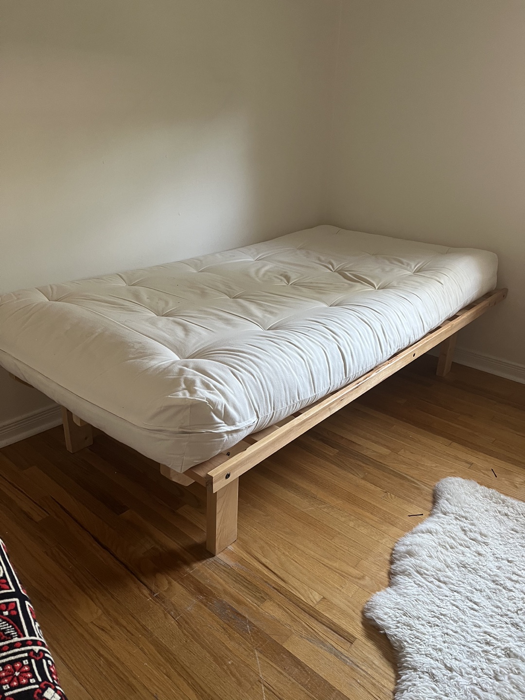 Single Futon Bed + Wooden Frame