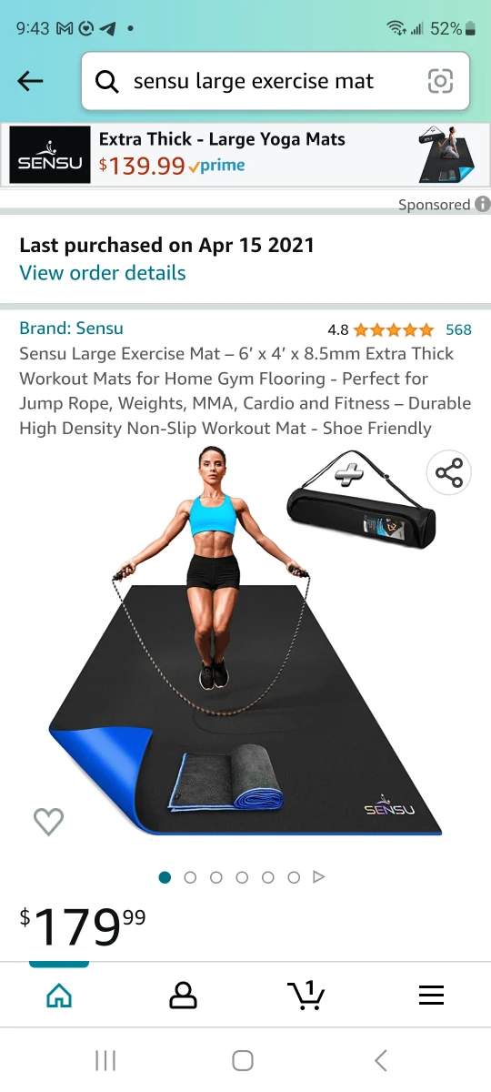 Large exercise mat thumbnail
