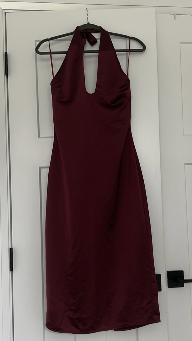 Jason Wu burgundy red evening dress - photo 2