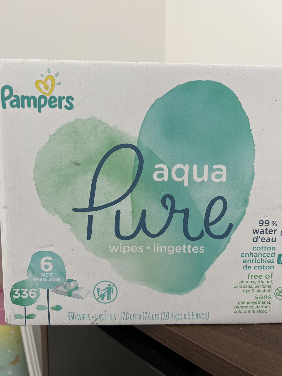 Pure Pampers Wipes Box