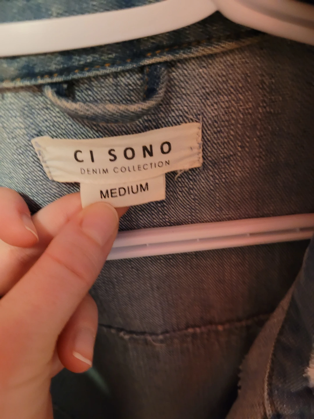 Oversized/Boyfriend Distressed Denim Jacket image indicator(3)