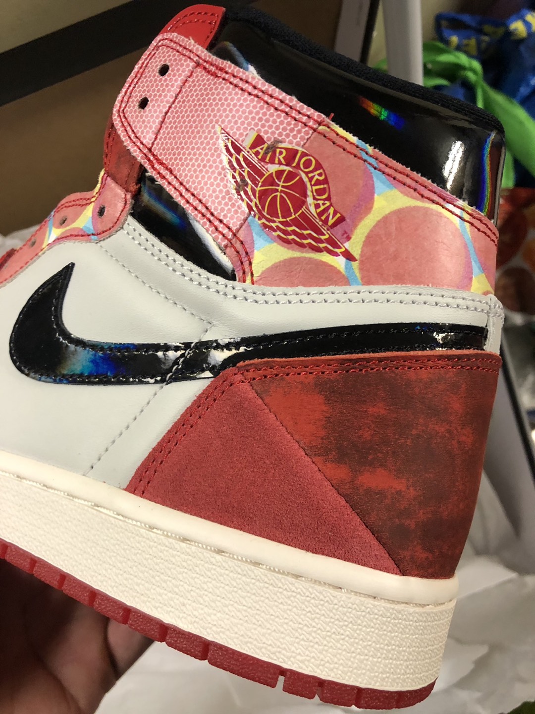 Jordan 1 “ spider verse “ size 11 brand new with receipt - photo 2