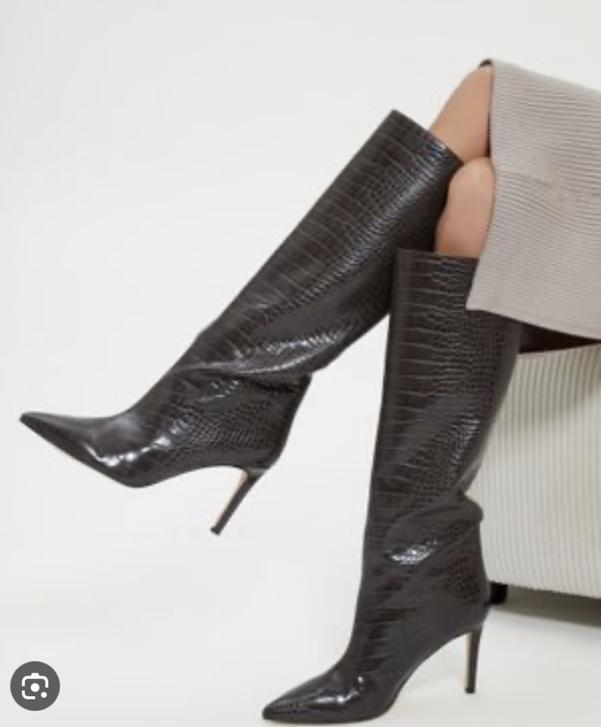 Guess Dayton crocodile print boot thumbnail