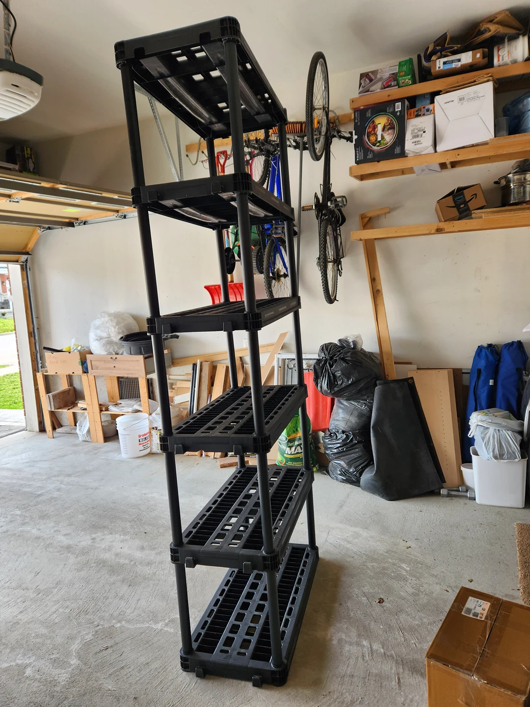 6 tier shelf unit 95"( 7 feet 11 inches) x 37" x 19" image indicator(4)