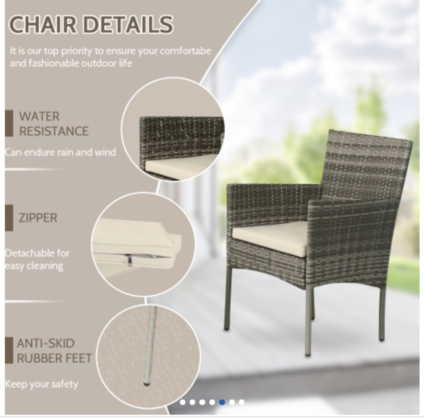 4 PC Patio Set (brand New/in box) - photo 2