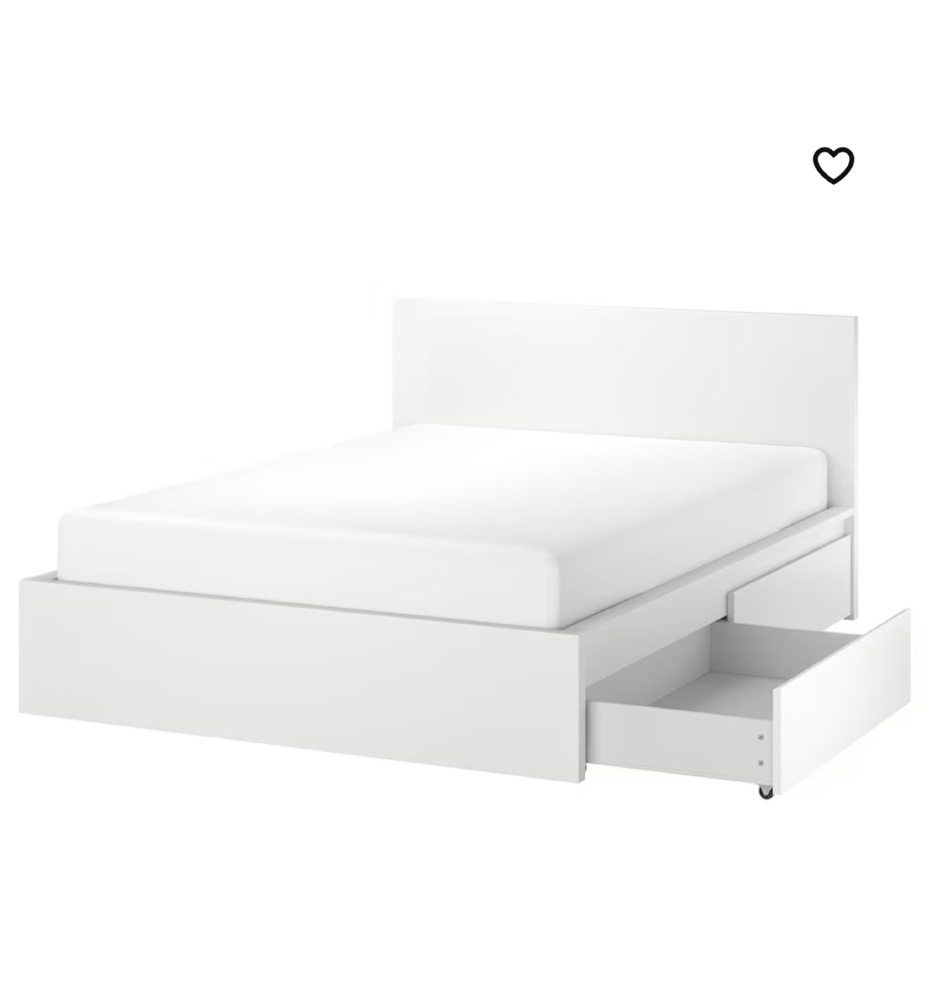Ikea MALM bed frame with storage drawers underneath