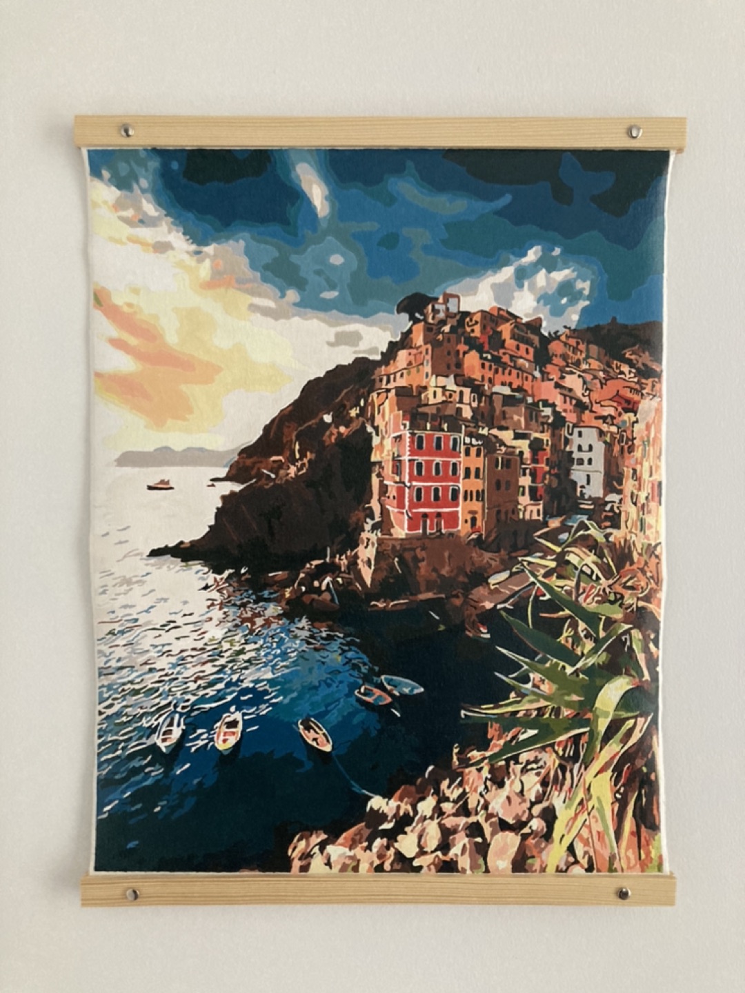 Wood frame acrylic painting #trade