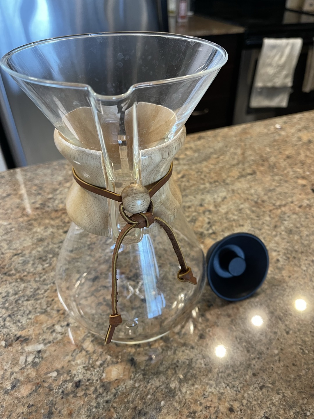 6-Cup Chemex with filters and heat lid
