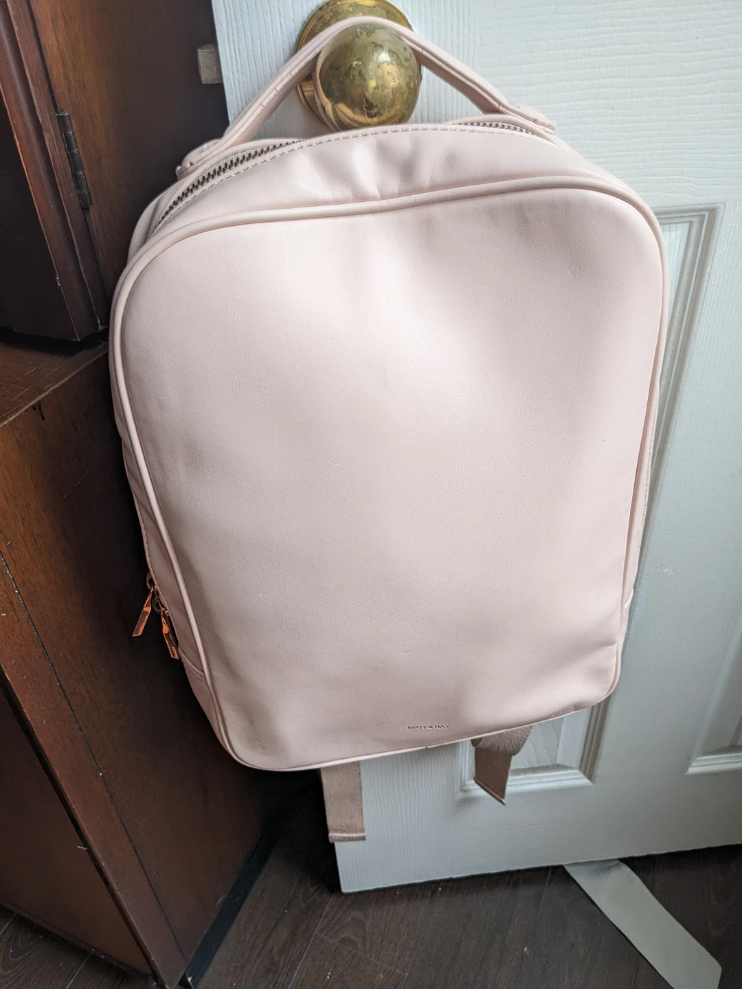 Matt & Nat Pink Vegan Leather Backpack thumbnail