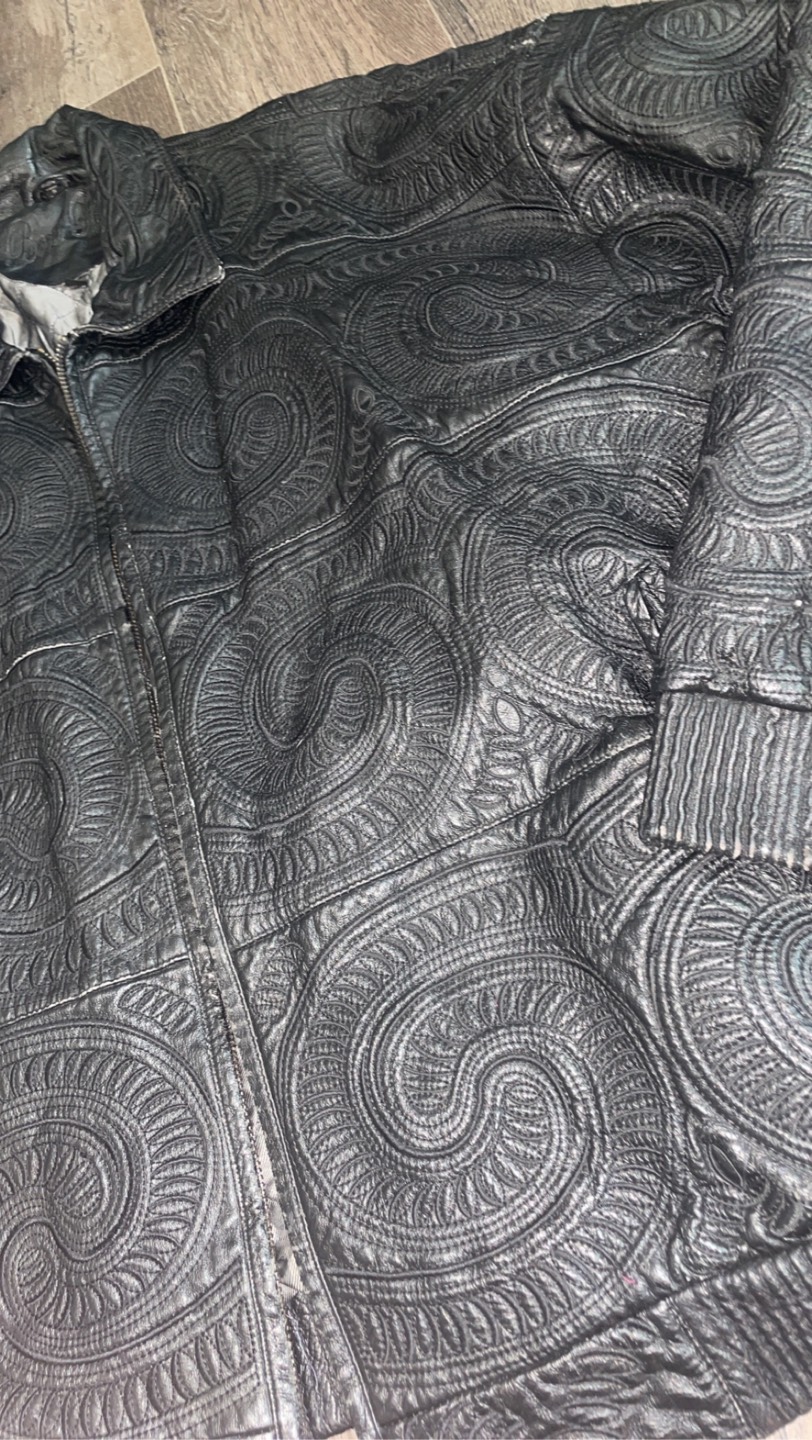 vintage genuine leather jacket - photo 2
