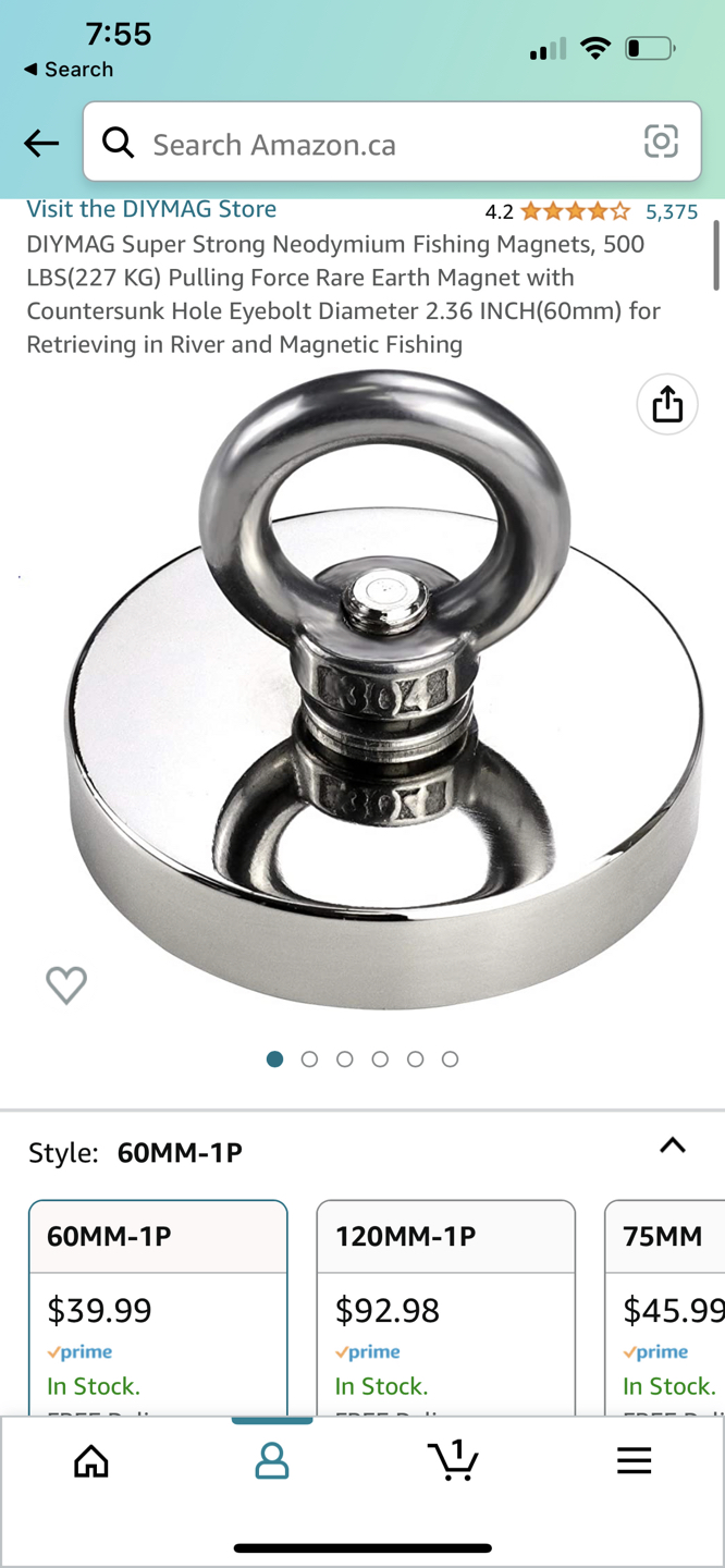 DIYMAG super strong Fishing Magnet thumbnail