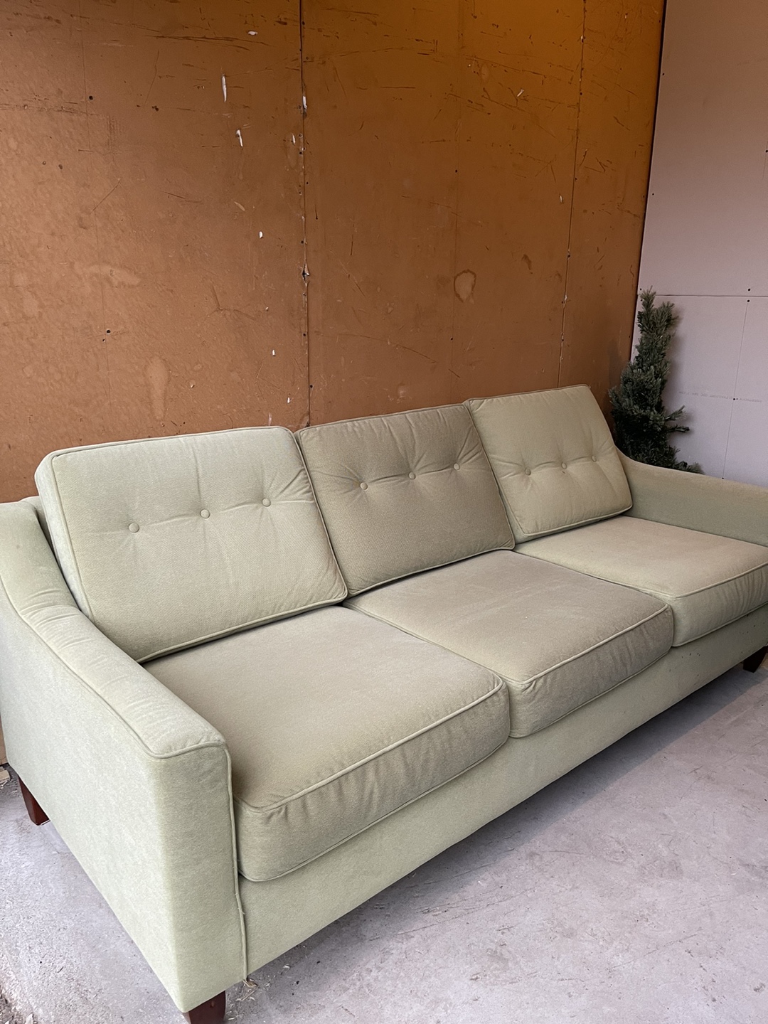 (Delivery Available) Quality 3 Seater Olive Sofa / Couch