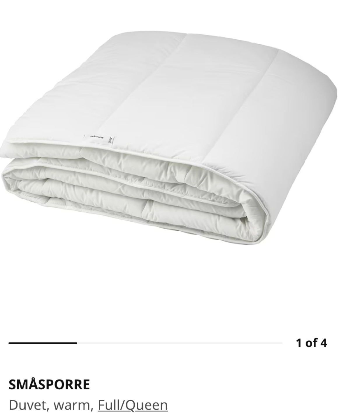 Duvet - IKEA SMÅSPORRE Queen size thumbnail