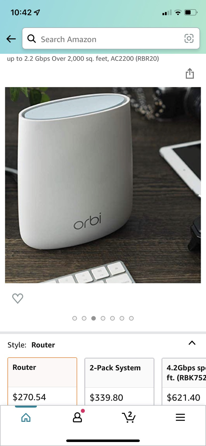 NETGEAR Orbi Mesh WiFi system with 1 Router & 2 Satellites - photo 3
