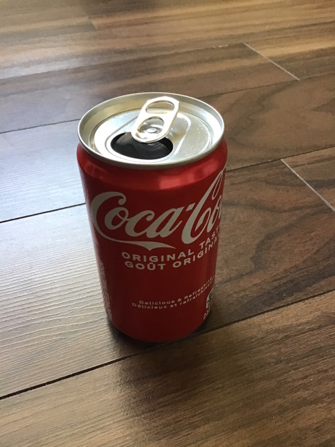 Empty coke can