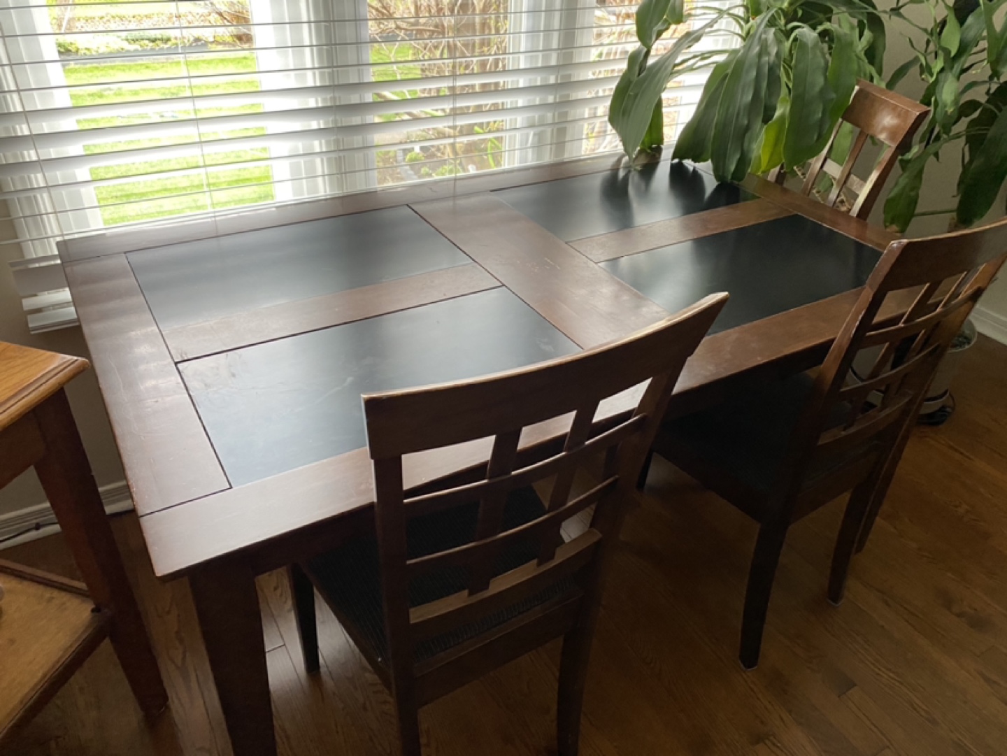 Dining room table with 3 chairs - photo 3