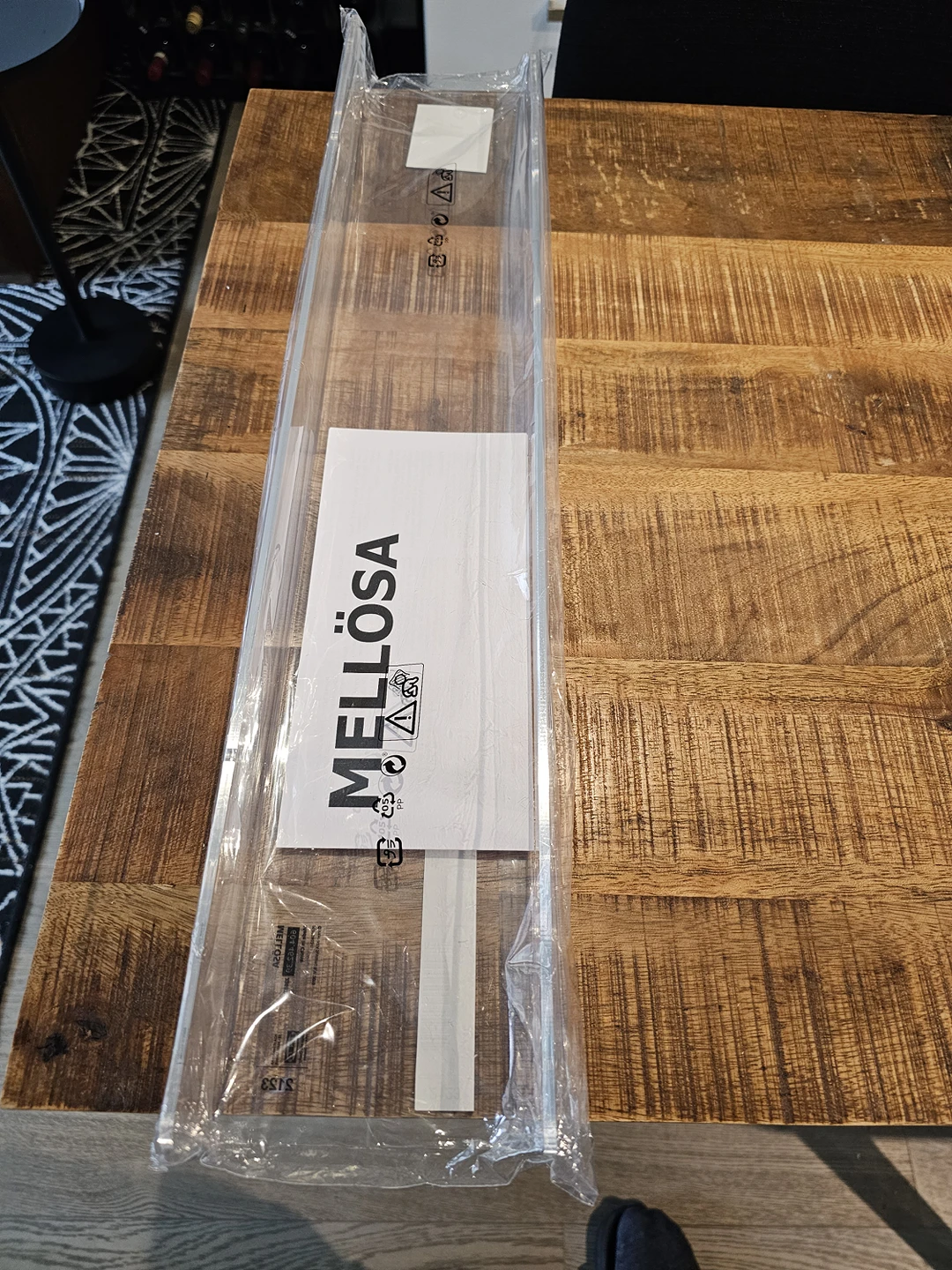 Mellosa transparent shelf IKEA new
