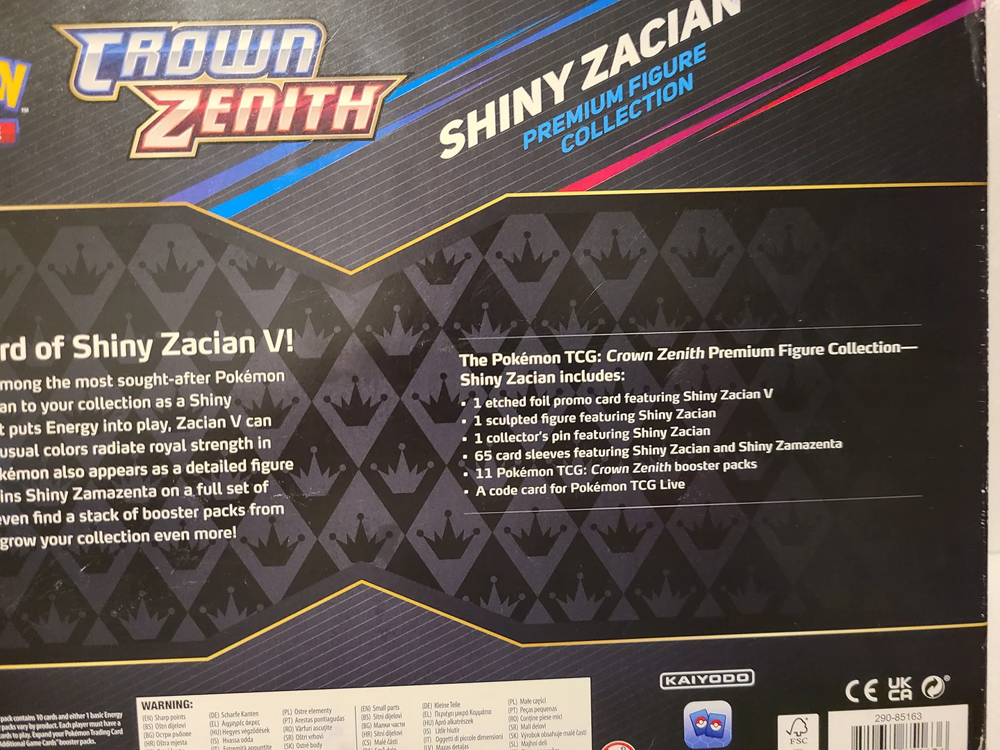 Shiny Zacian Premium Figure Collection box Pokémon card - photo 2