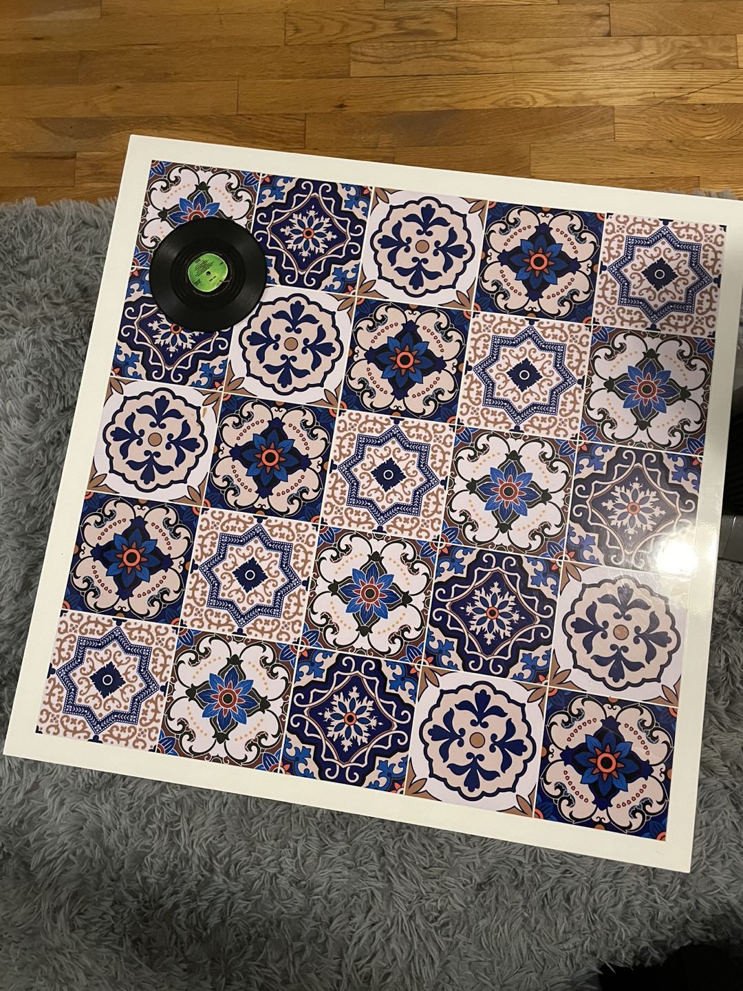 Moroccan tiled coffee table