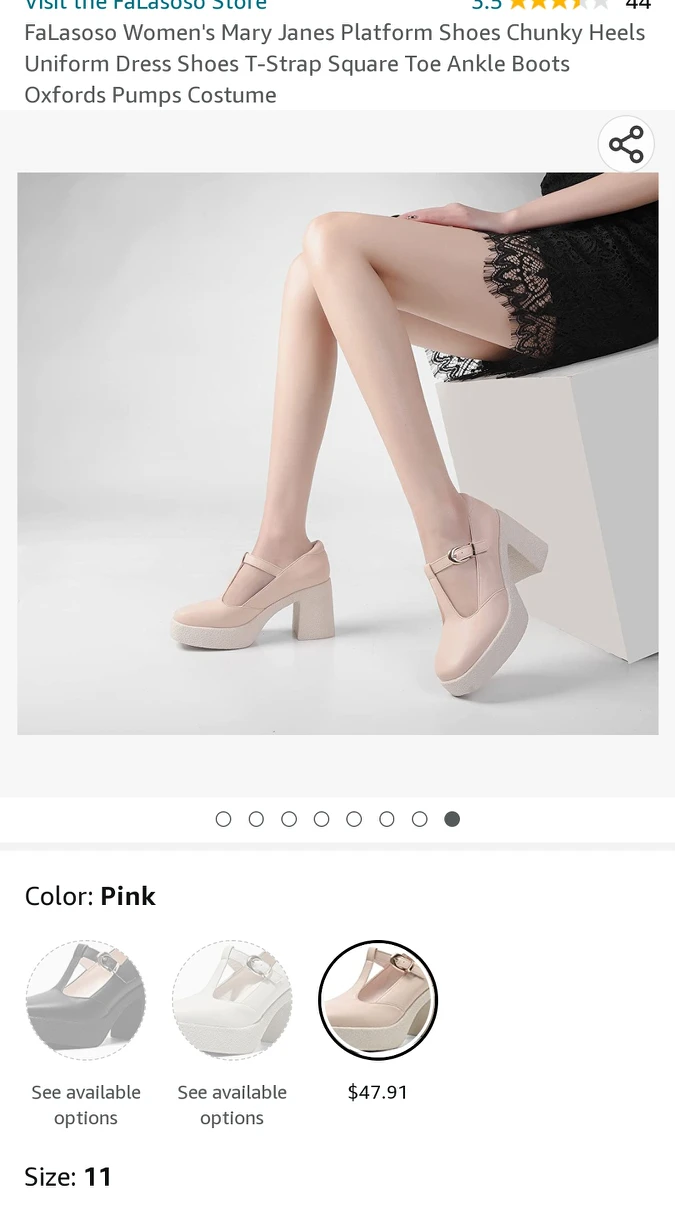 women shoes chunky heels, size 11 image indicator(2)