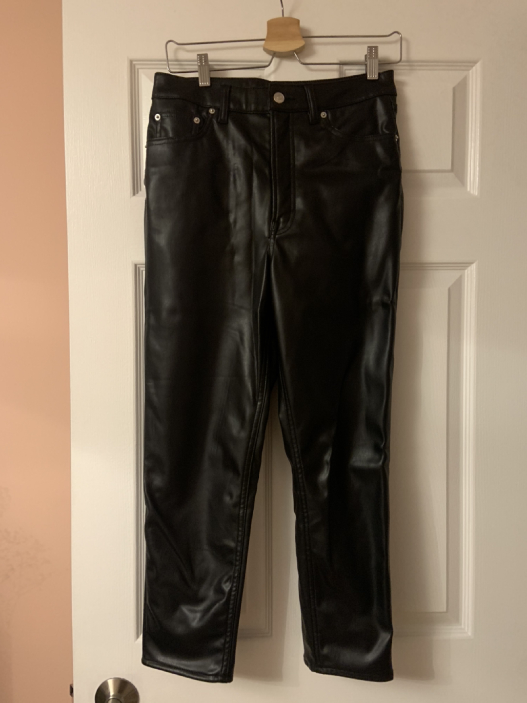 Faux leather pants (size 8P)