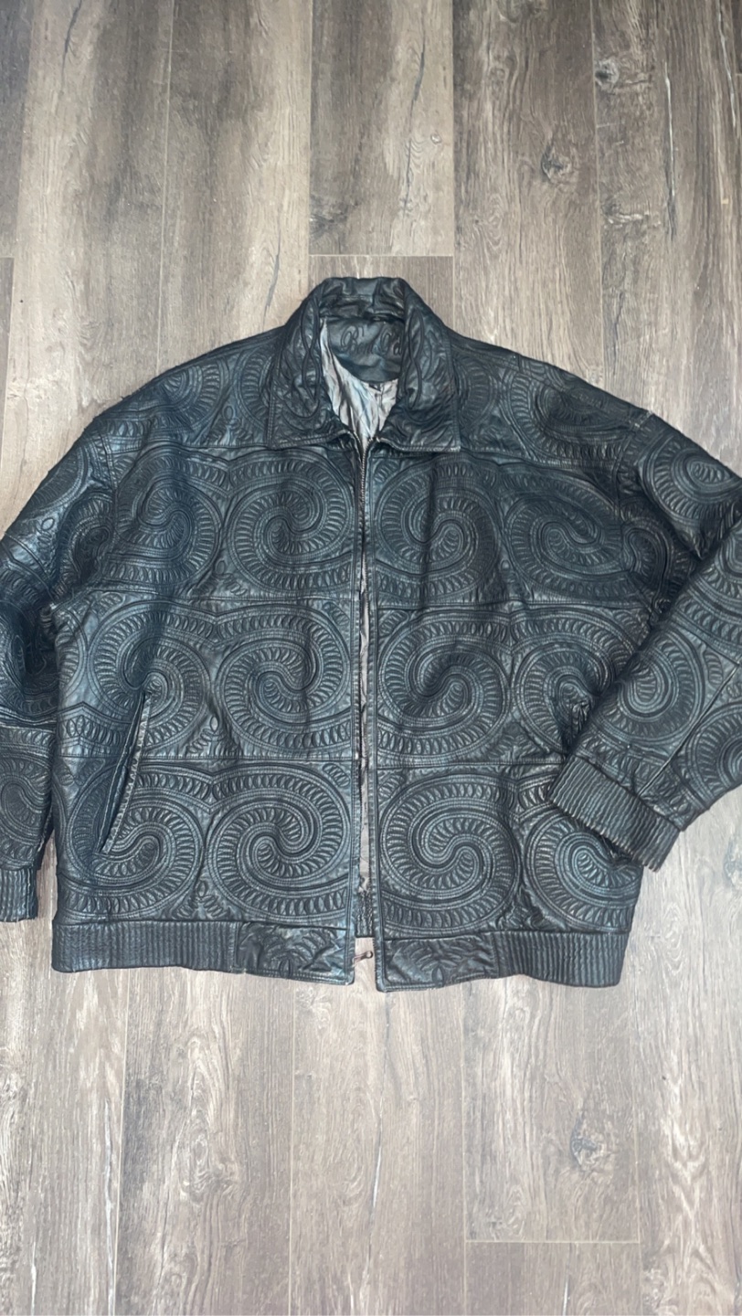 vintage genuine leather jacket