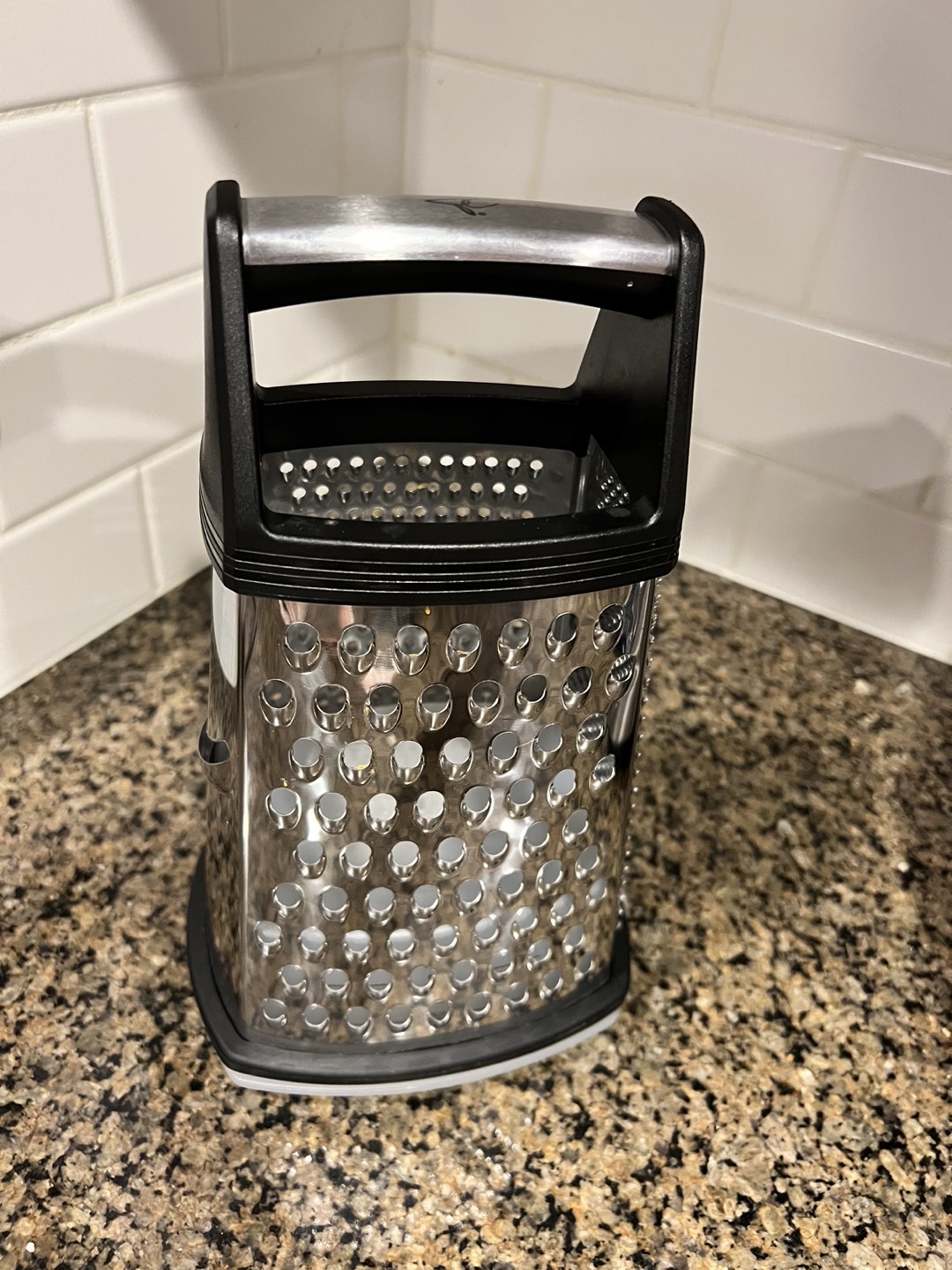 Stainless Steel Block Cheese Grater with 2 cup Storage Container