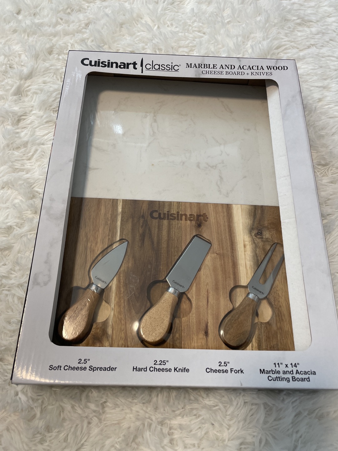 Cuisinart marble and acacia wood cheese board. New in box - photo 2