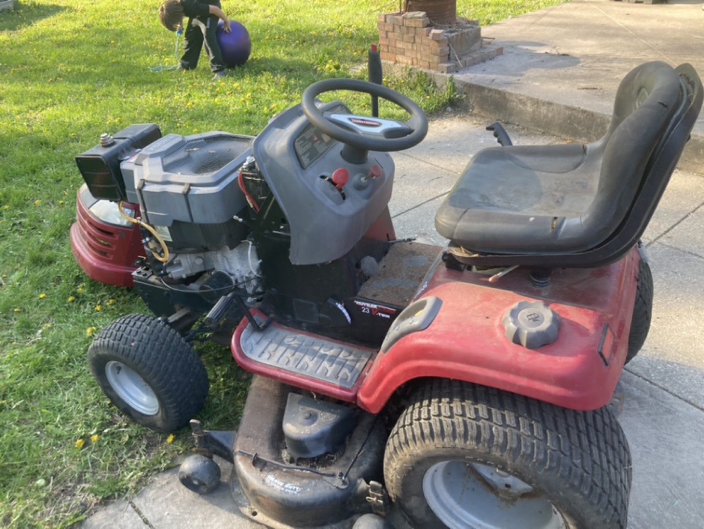 Sears 24V twin liquid cooled gas tractor - photo 4