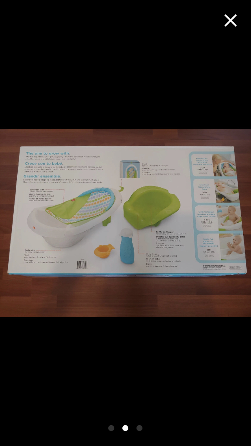 Fisher Price baby bath tub No toys included image indicator(2)