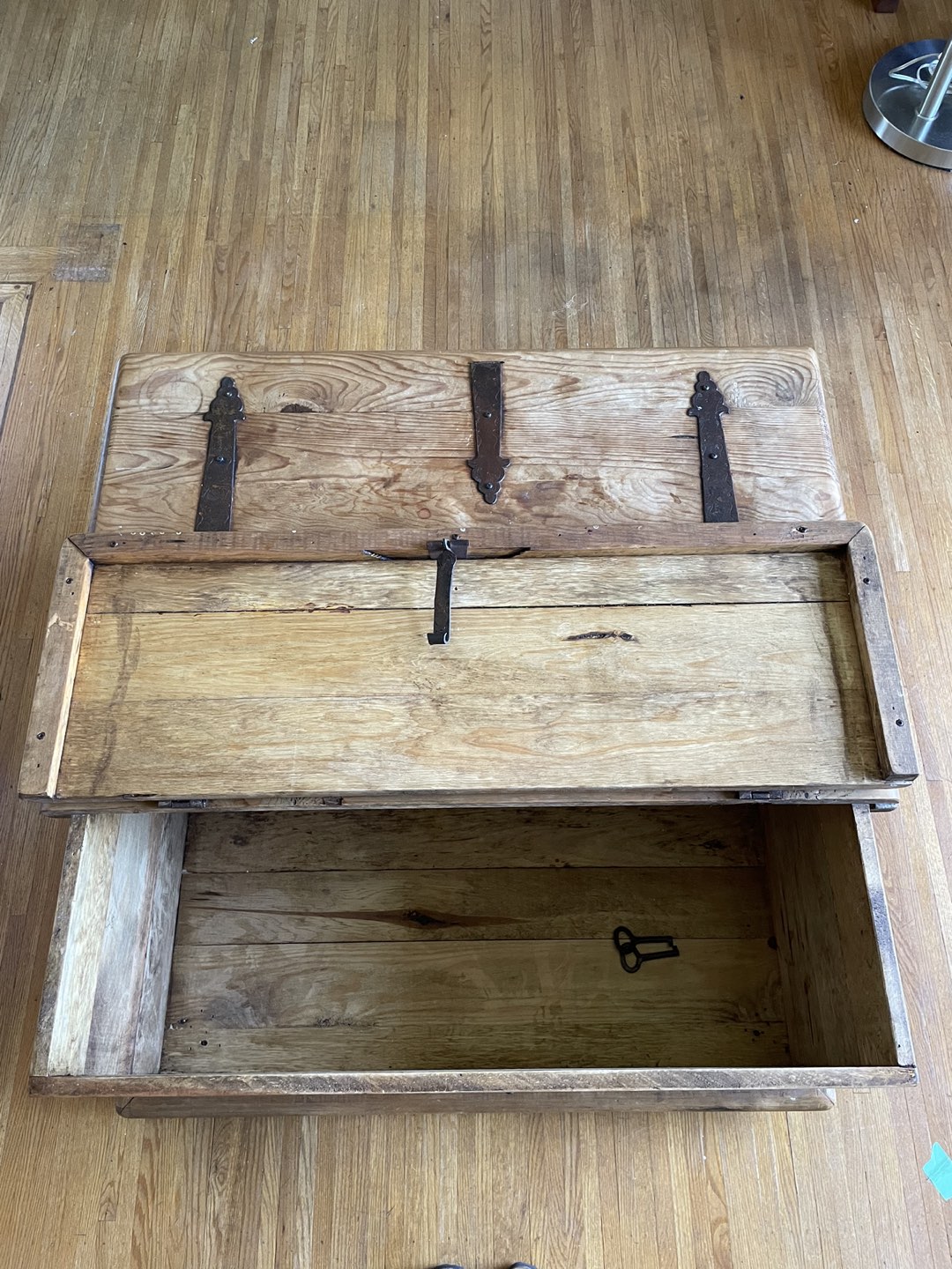 Mexican wood storage coffee table image indicator(3)