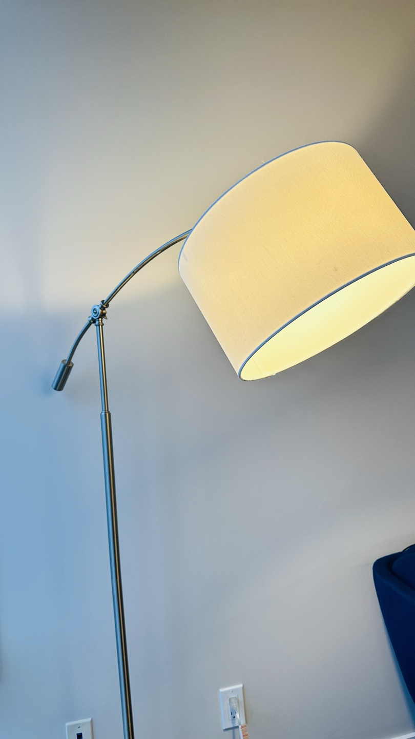 Silver floor lamp - photo 2