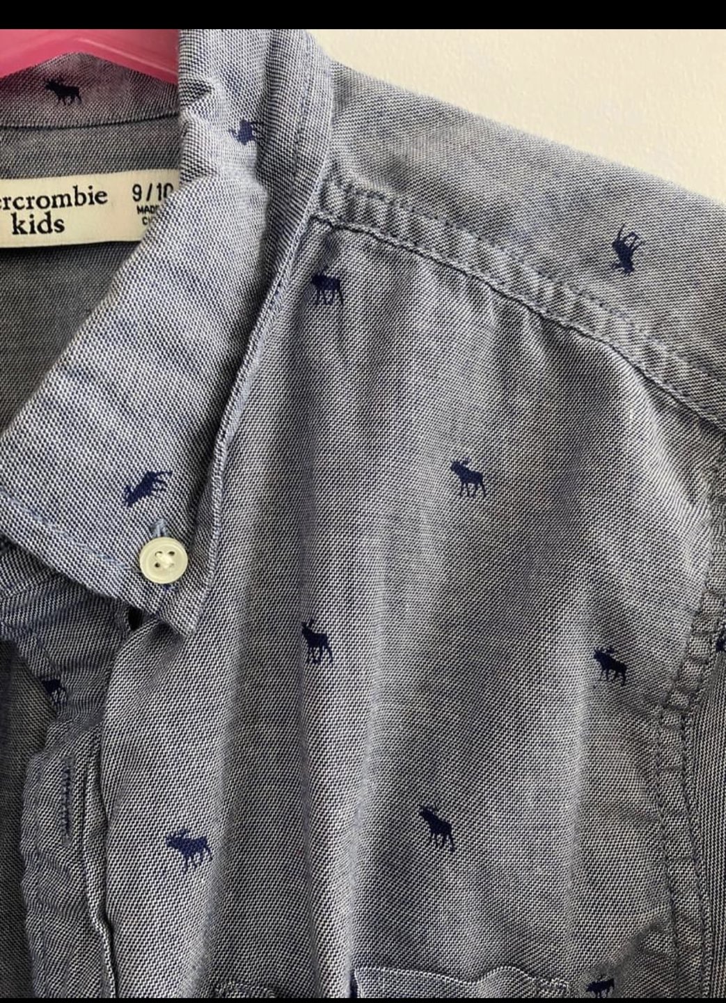 Abercrombie Kids Long-Sleeve Icon Shirt ~ Size 9/10 image indicator(2)