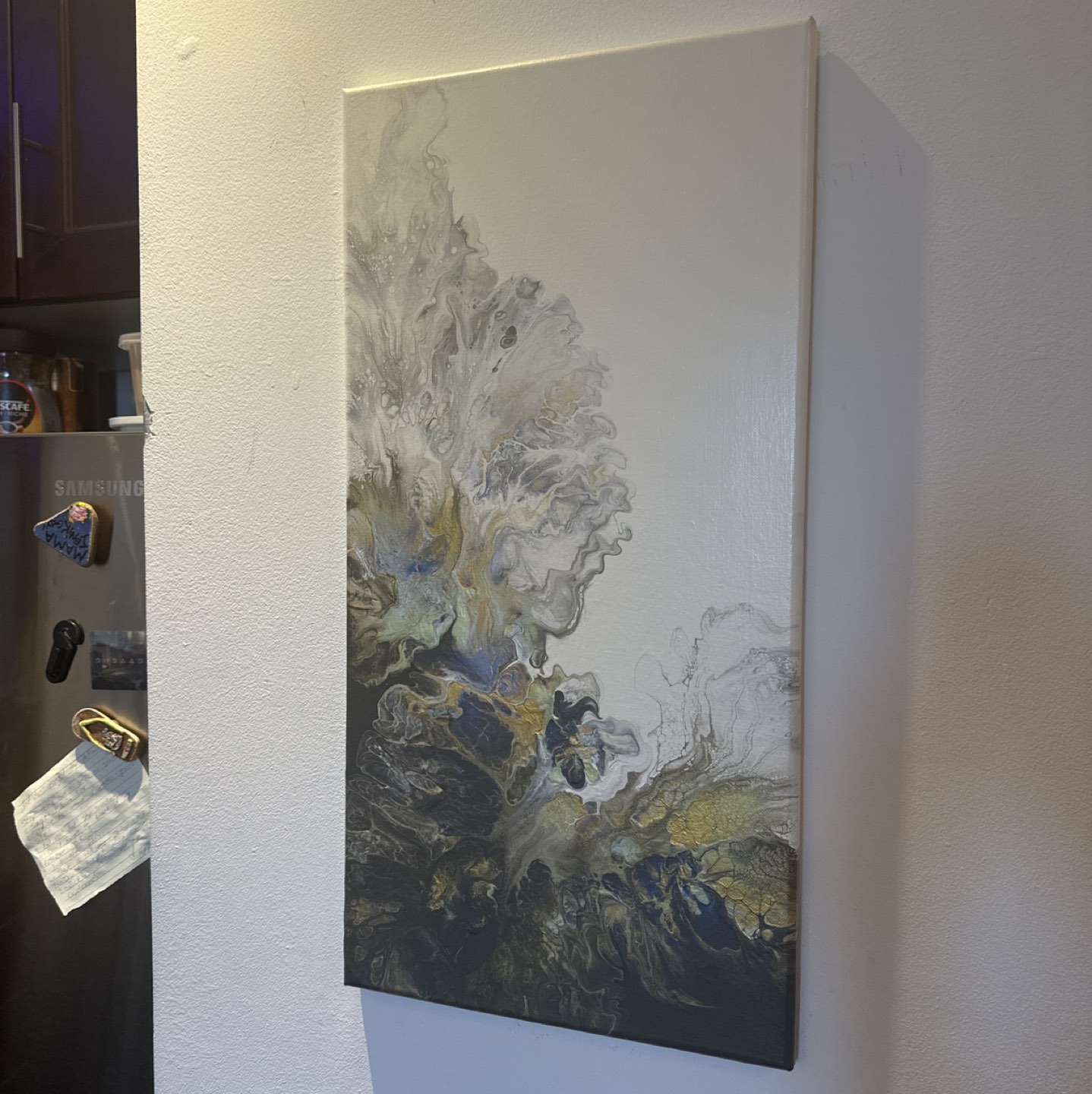 2 amazing modern oil drip paintings - photo 2