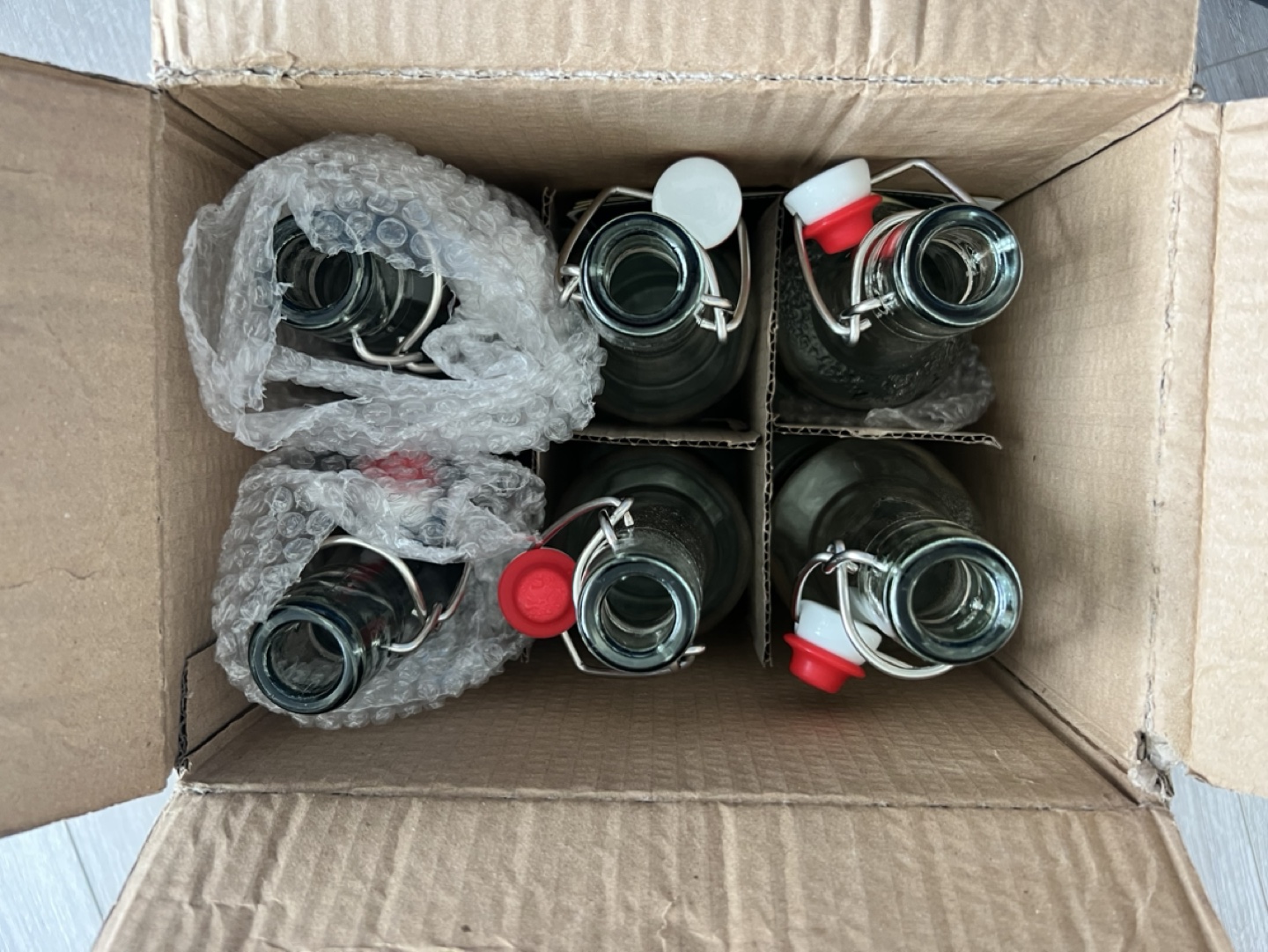 6 x 16oz Glass Bottles with swing tops - photo 3