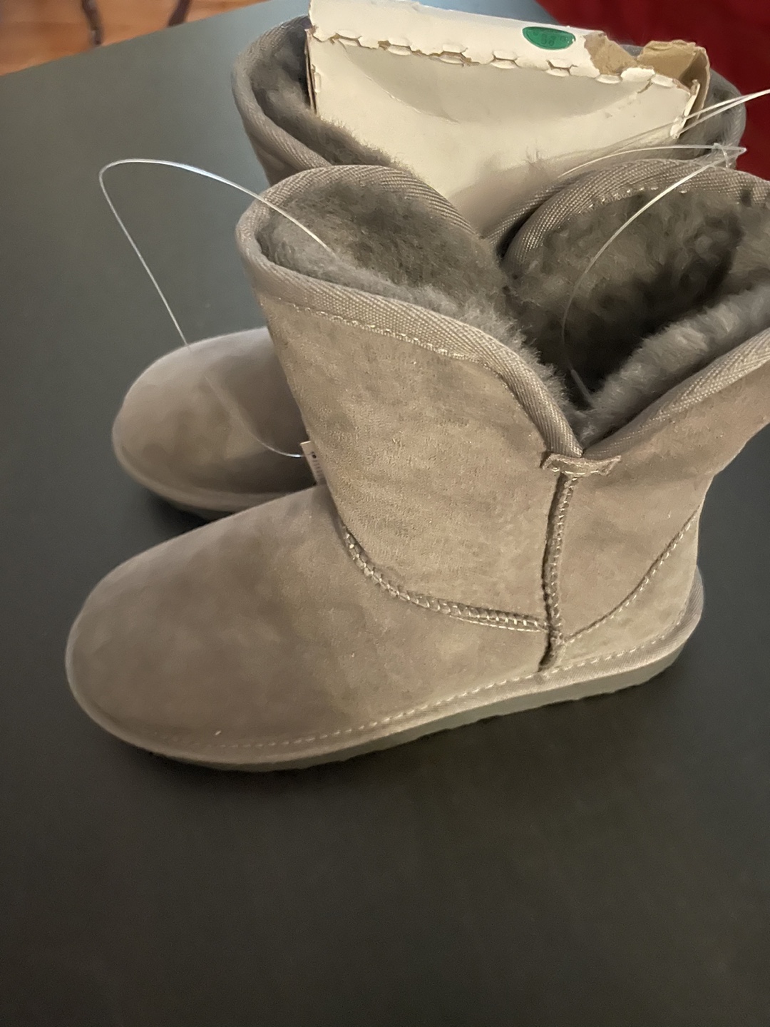 Kirkland shearling scalloped edge boot size 6
