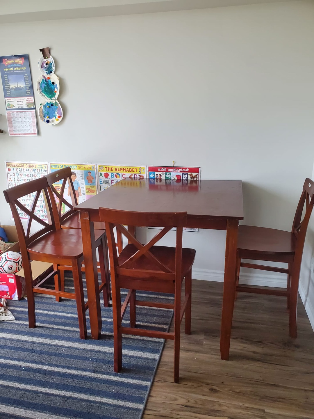 Wooden dining table