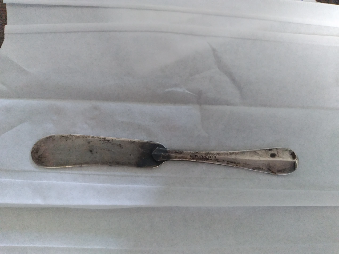 birks sterling silver butter knife thumbnail