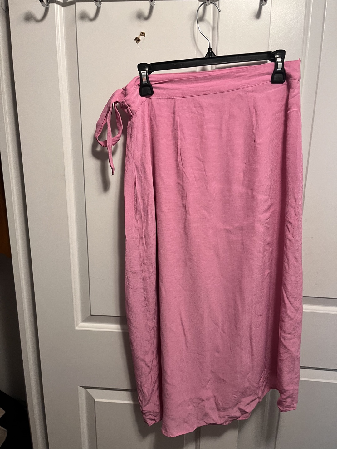 Pink wrap midi skirt (AE) - photo 3