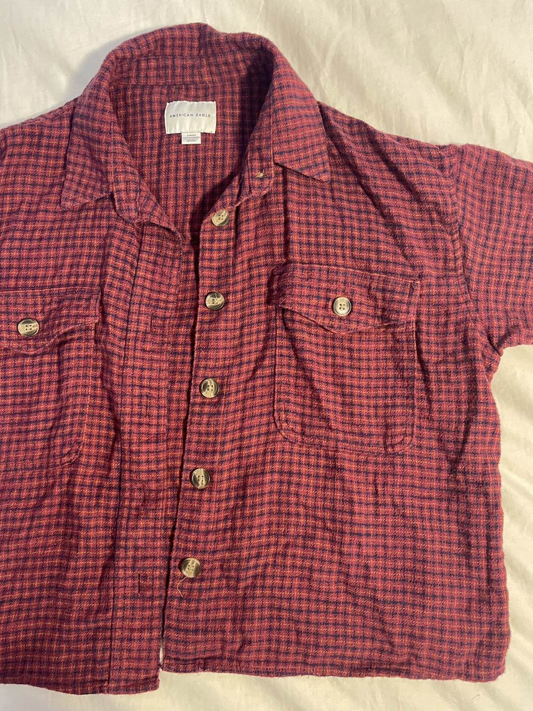 Cropped American Eagle Flannel thumbnail