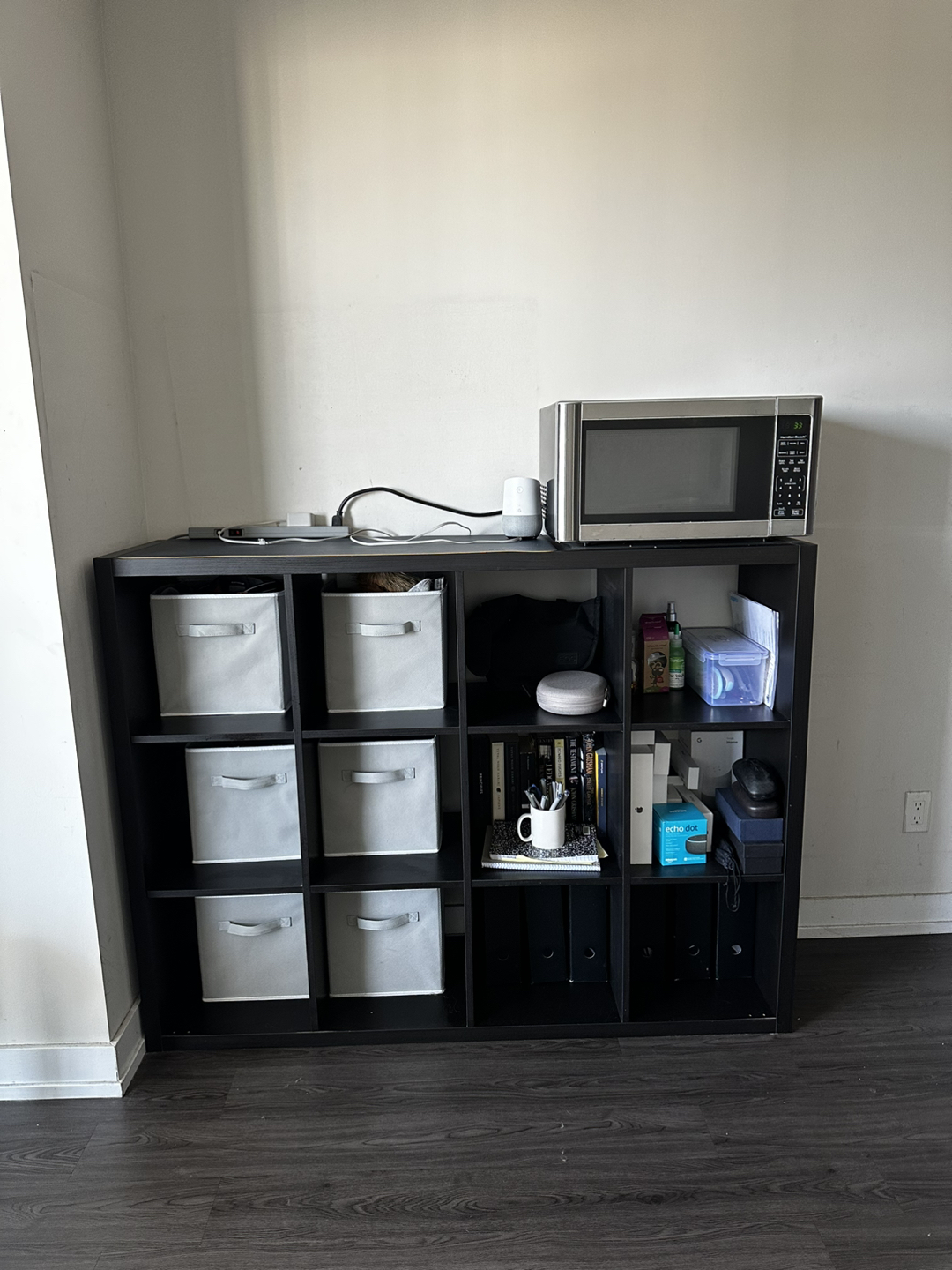 FOR SALE: IKEA KALLAX Shelving Unit (4x3) - Black Brown 🏷️ - photo 2