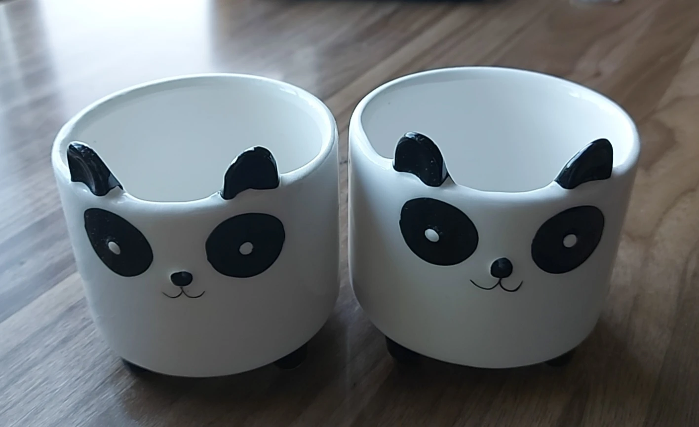 panda ceramic small pot