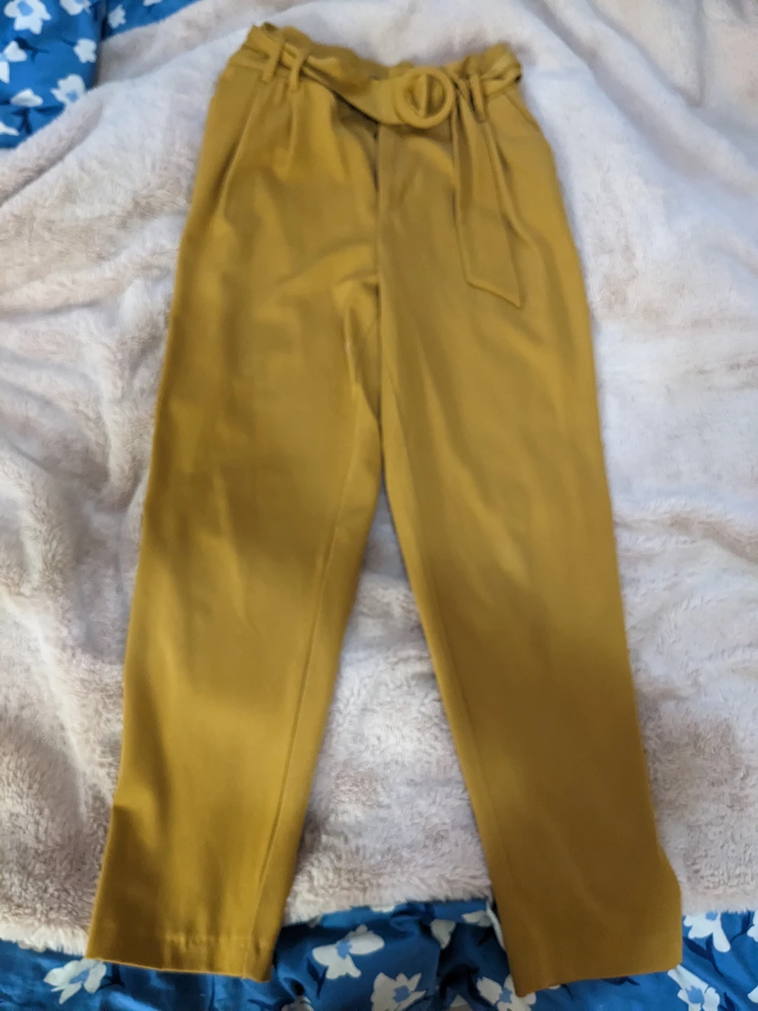 mustard Zara pants thumbnail