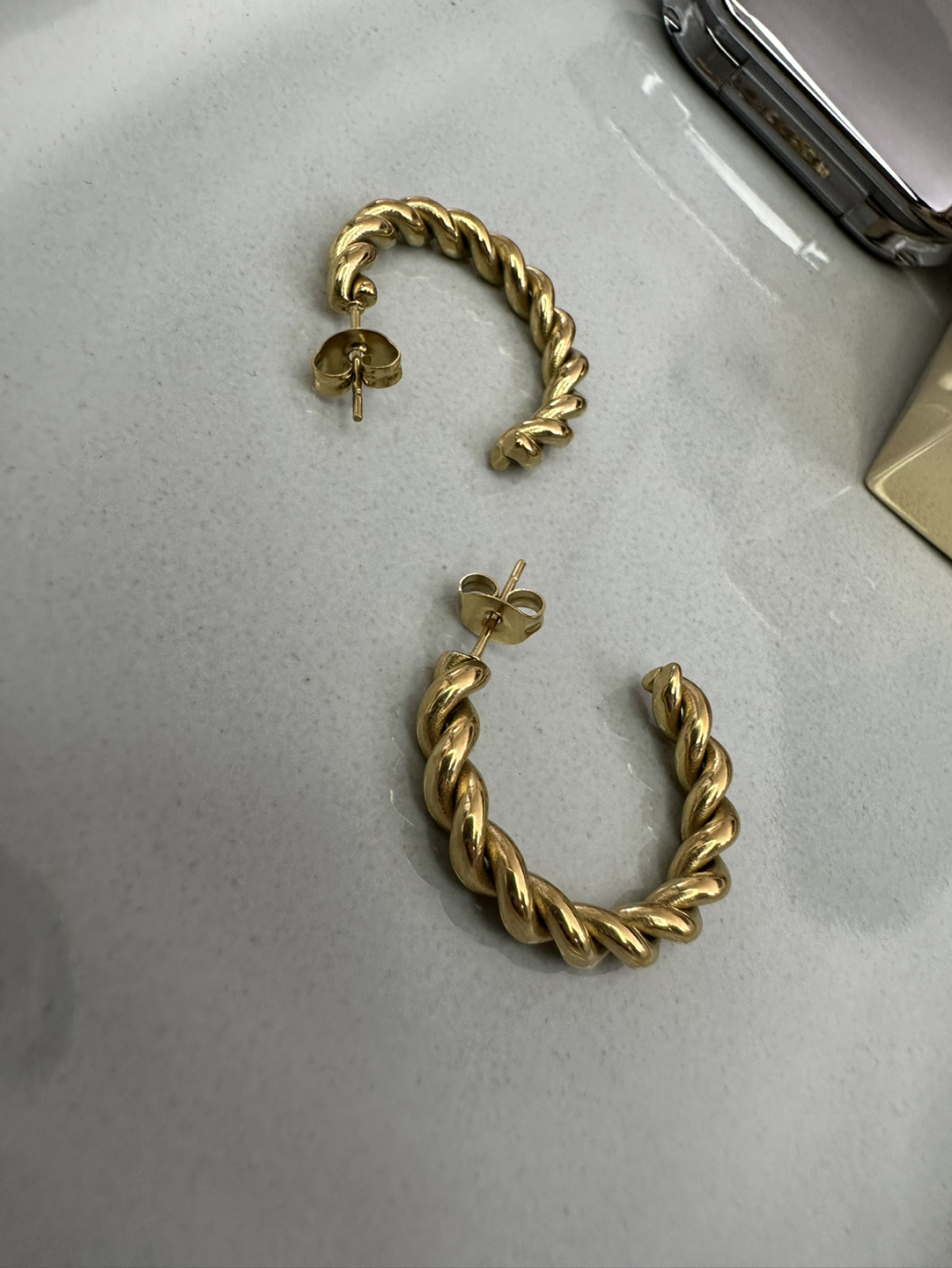 Brand New gold plated earrings