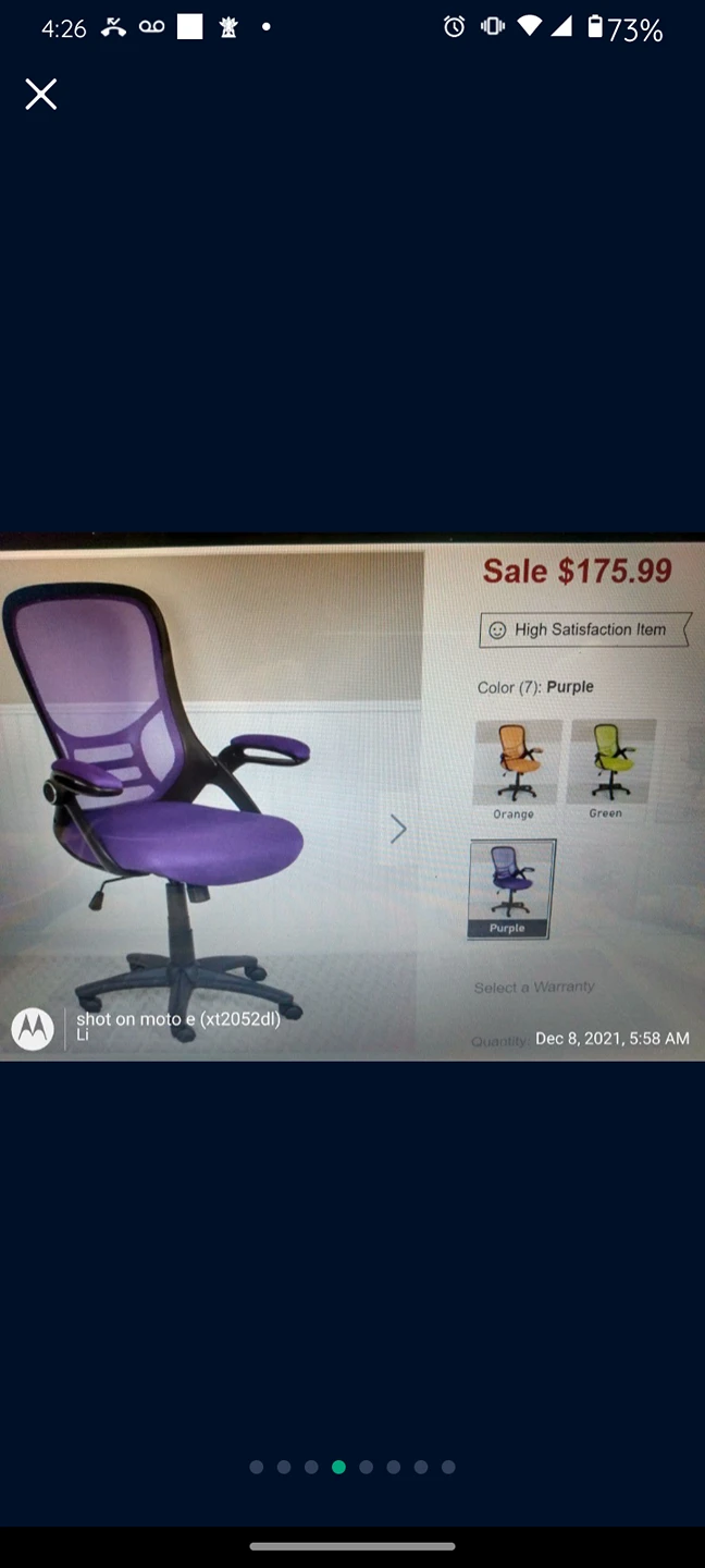 OFFICE CHAIR PURPLE BRAND NEW IN THE BOX