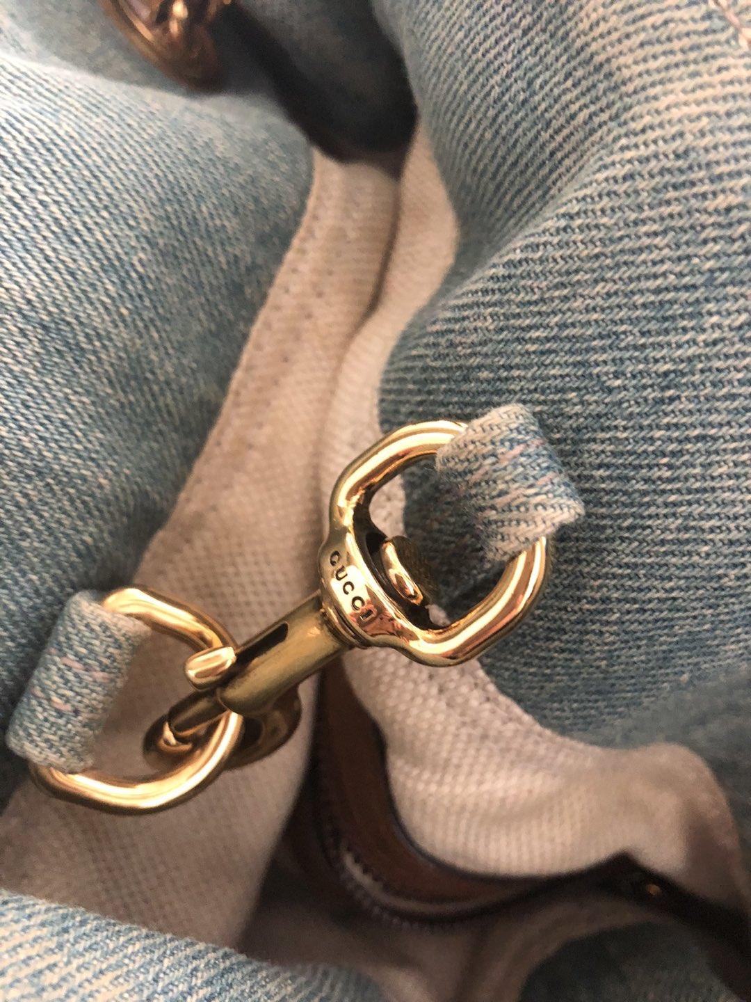 Authentic Gucci soho denim bag - photo 5