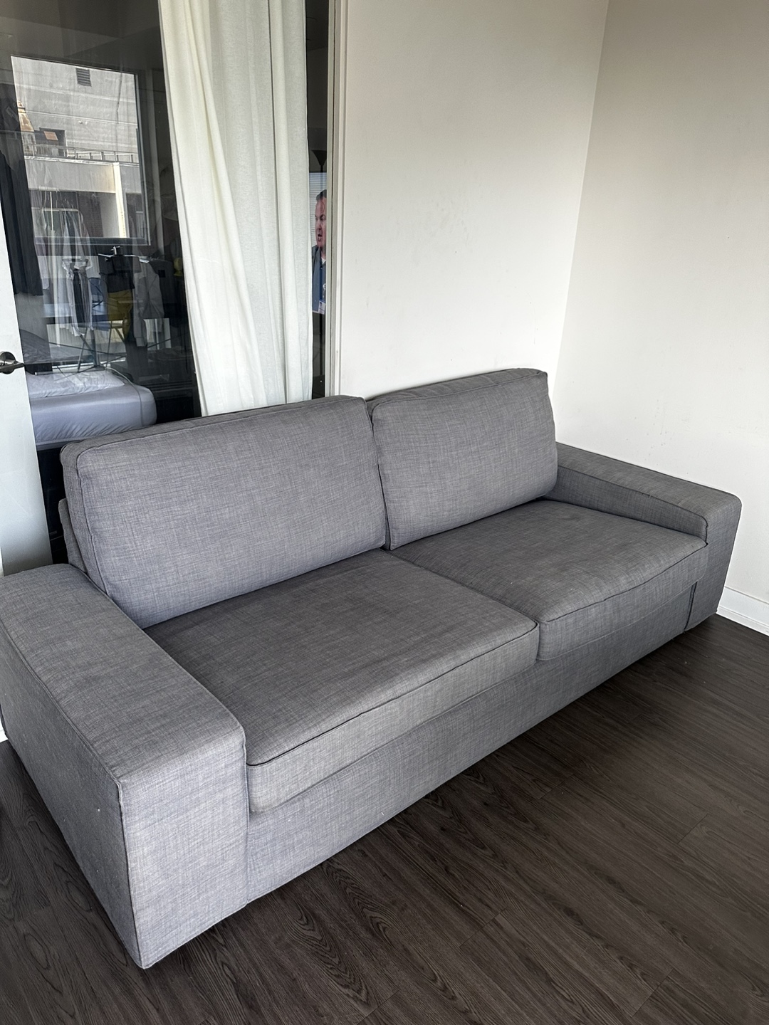 📢 FOR SALE: IKEA KIVIK 3-Seater Couch - Dark Grey 🏷️